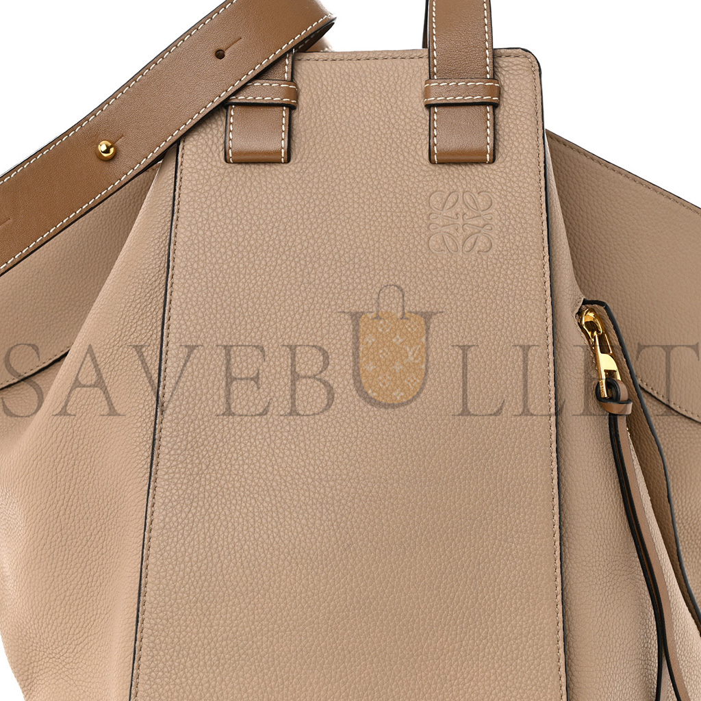 l*ew* calfskin medium hammock shoulder bag sand mink (32*30*17cm)