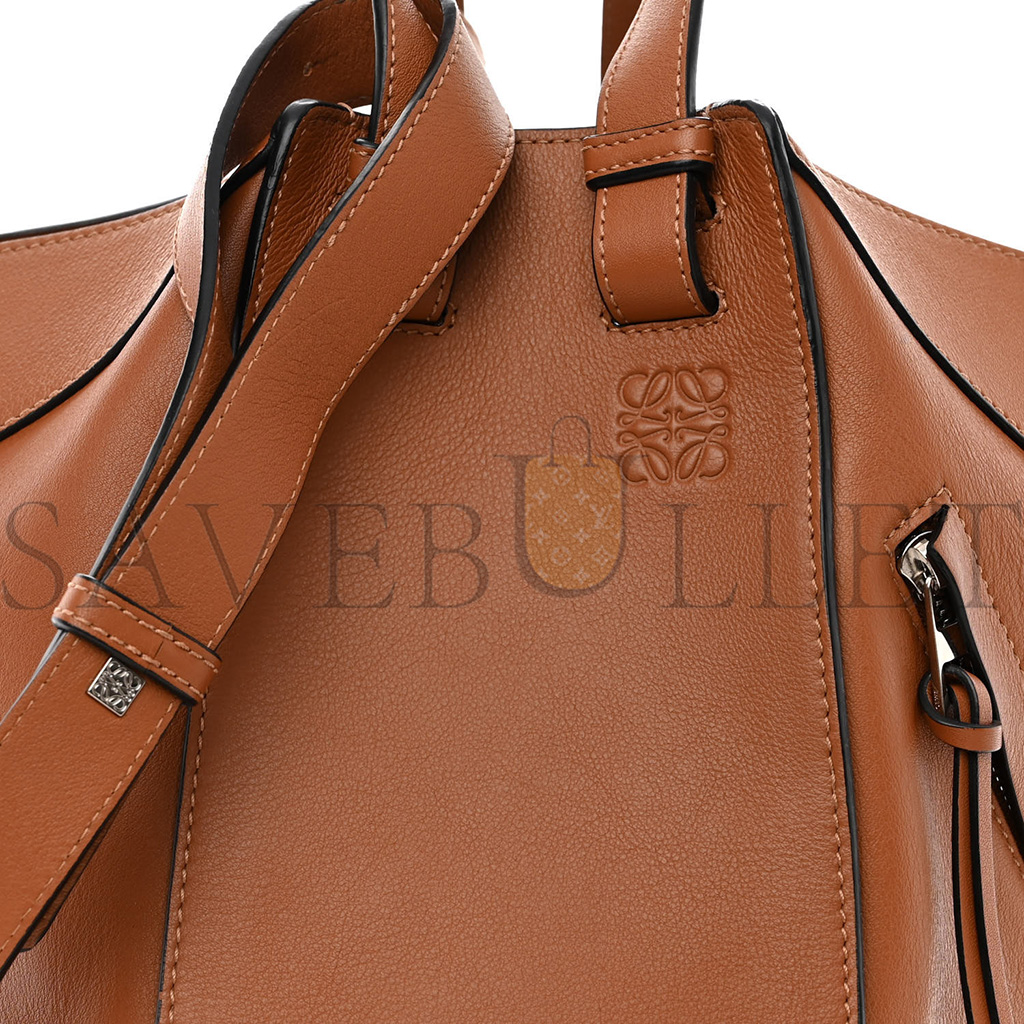 l*ew* calfskin small hammock shoulder bag tan (30*25*13.5cm)