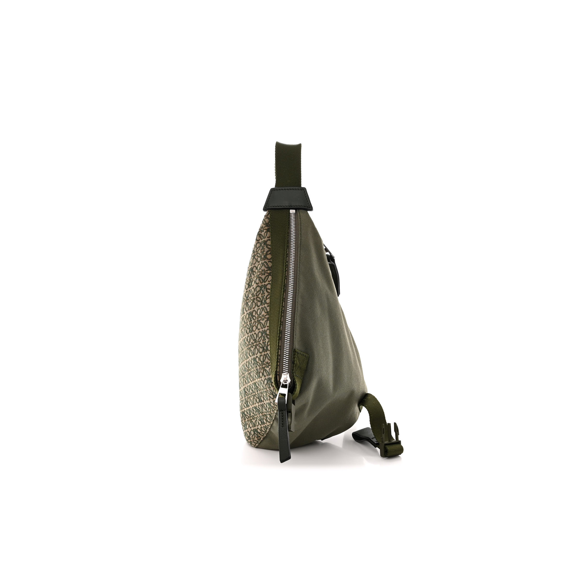 l*ew* jacquard anagram calfskin anton sling avocado green (34*20*10cm)