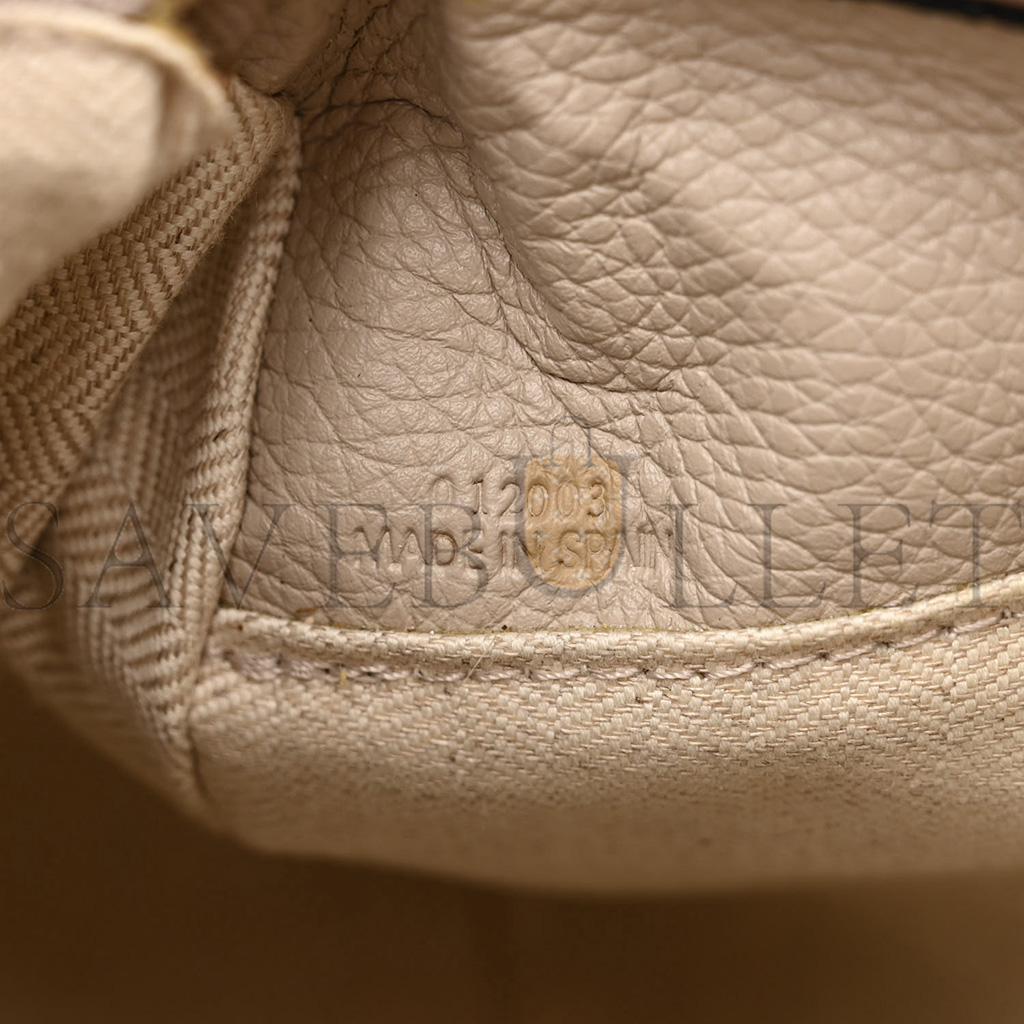 l*ew* grained calfskin small puzzle bag sand (24*16.5*10.5cm)
