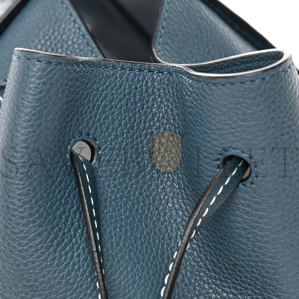 l*ew* calfskin small hammock shoulder bag marine (30*25*13.5)
