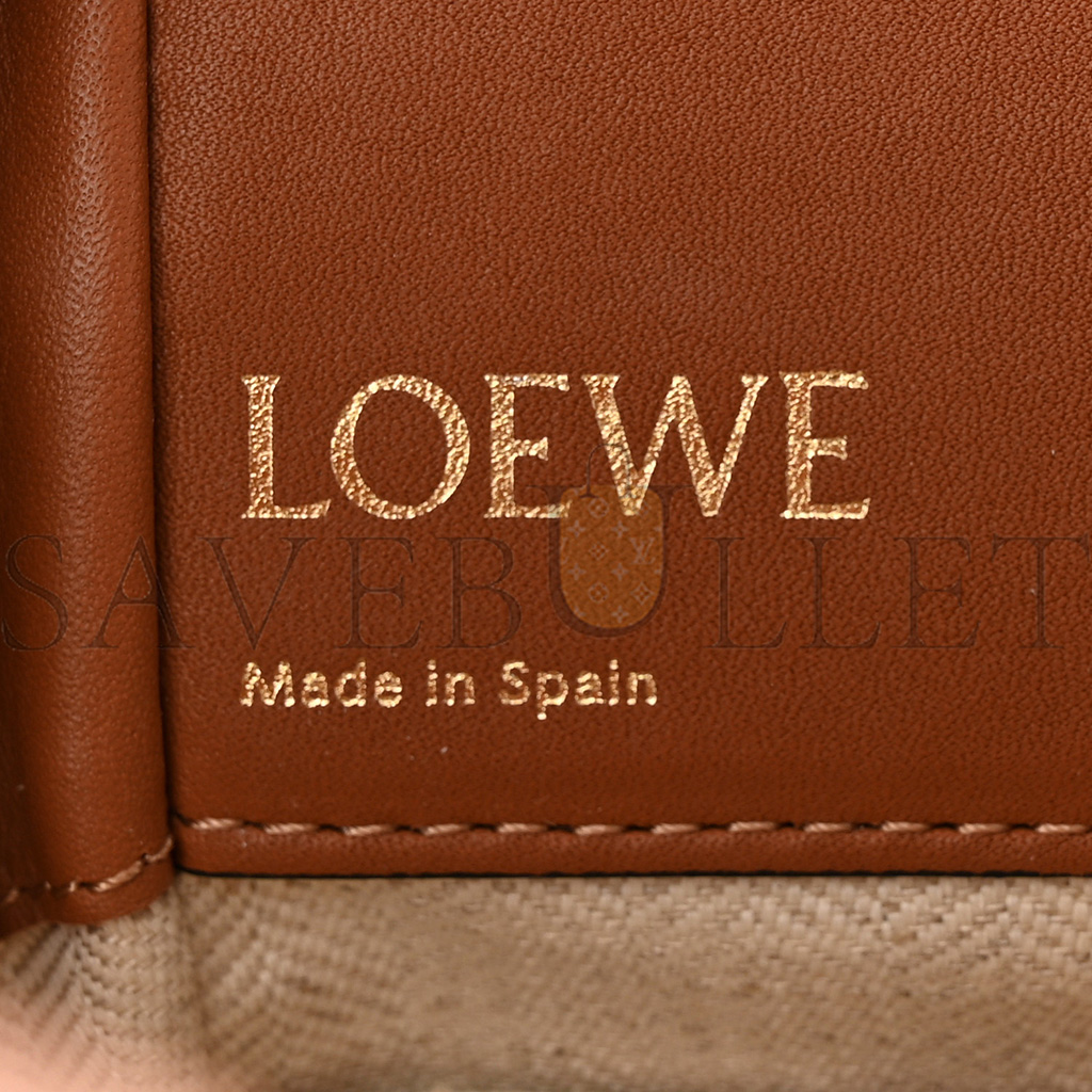 l*ew* calfskin canvas mini hammock shoulder bag natural tan (19*17*10cm)