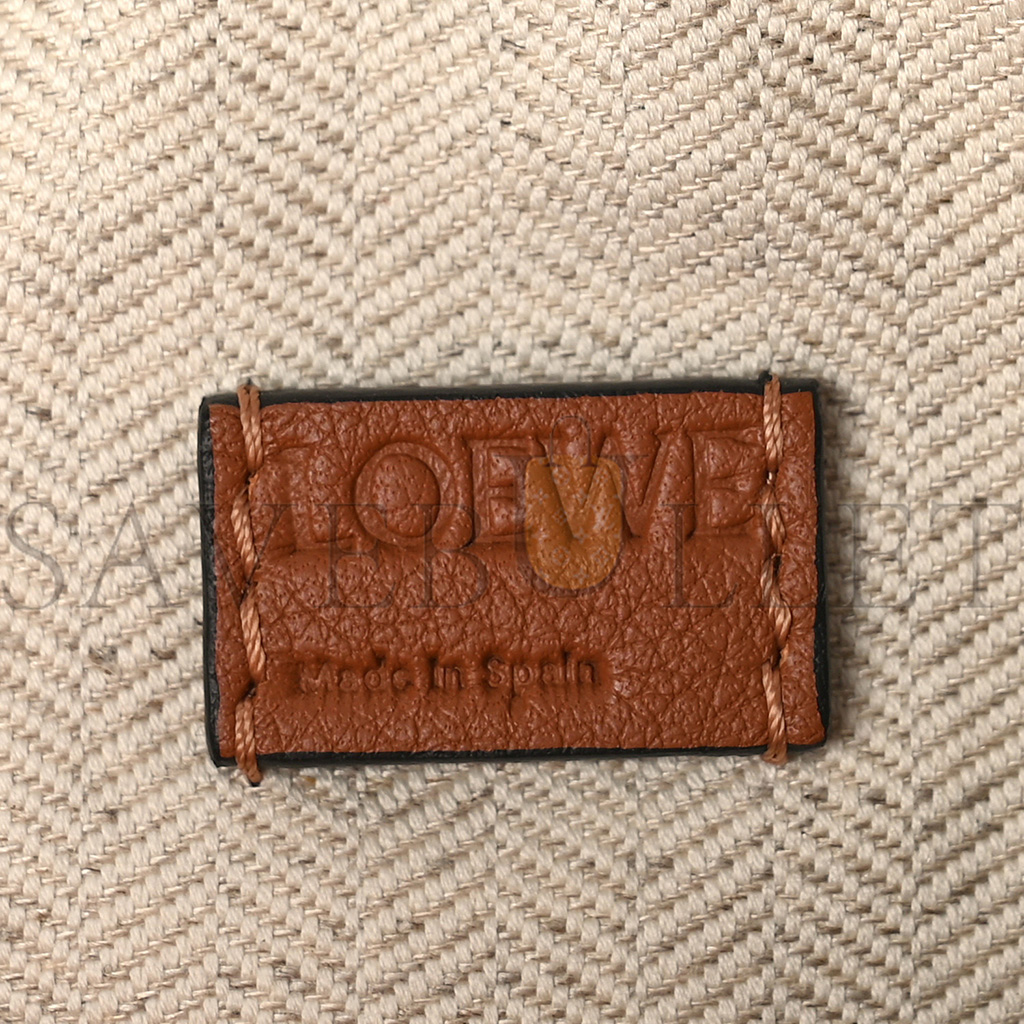 l*ew* calfskin mini puzzle bag tan (18*12.5*8cm)
