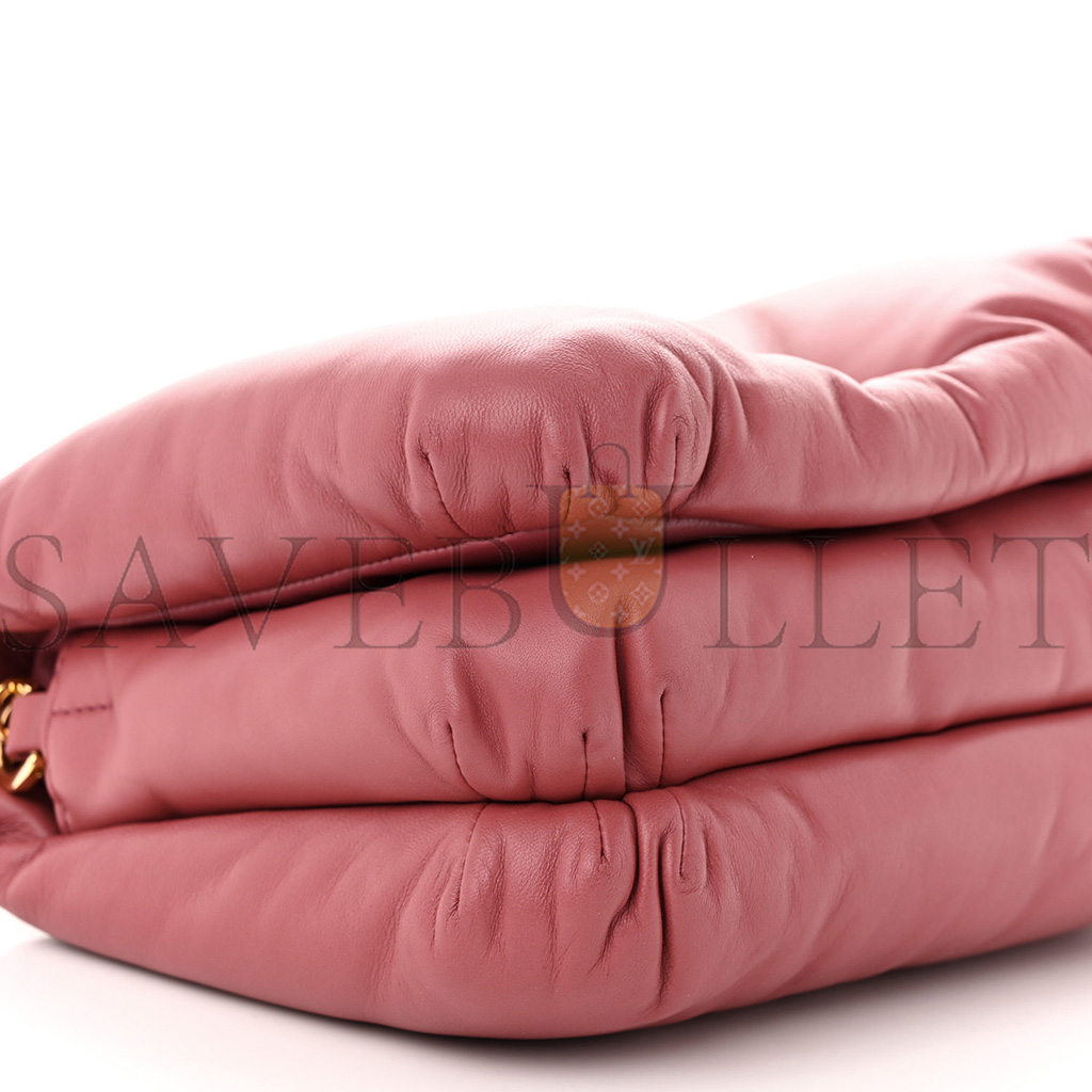 l*ew* lambskin goya puffer bag plumrose (23*18*5cm)