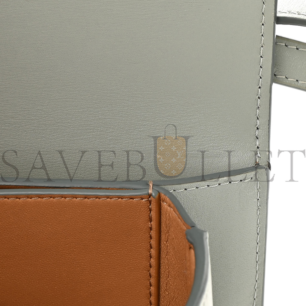 l*ew* silk calfskin small goya bag gray (19*13*6cm)