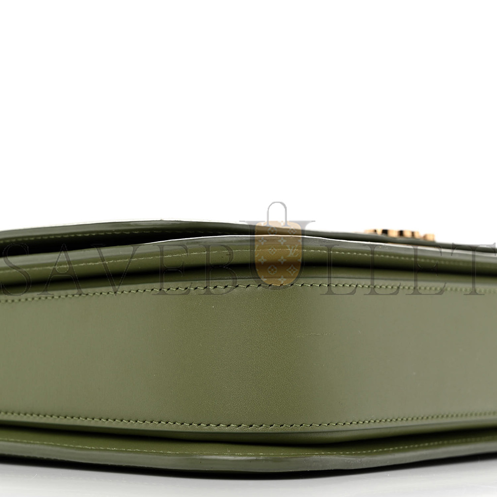 l*ew* silk calfskin goya bag avocado (22*15*7cm)