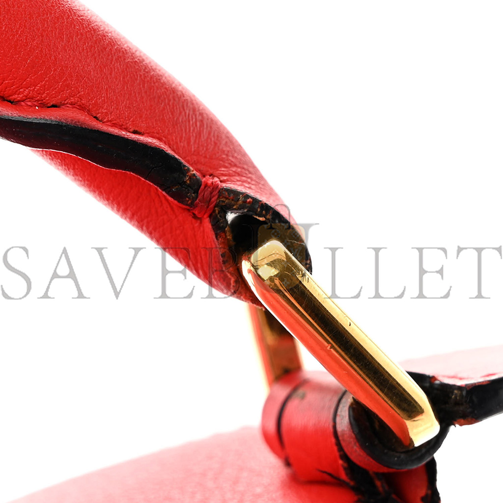 l*ew* calfskin medium puzzle bag scarlet (29*19.5*14cm)