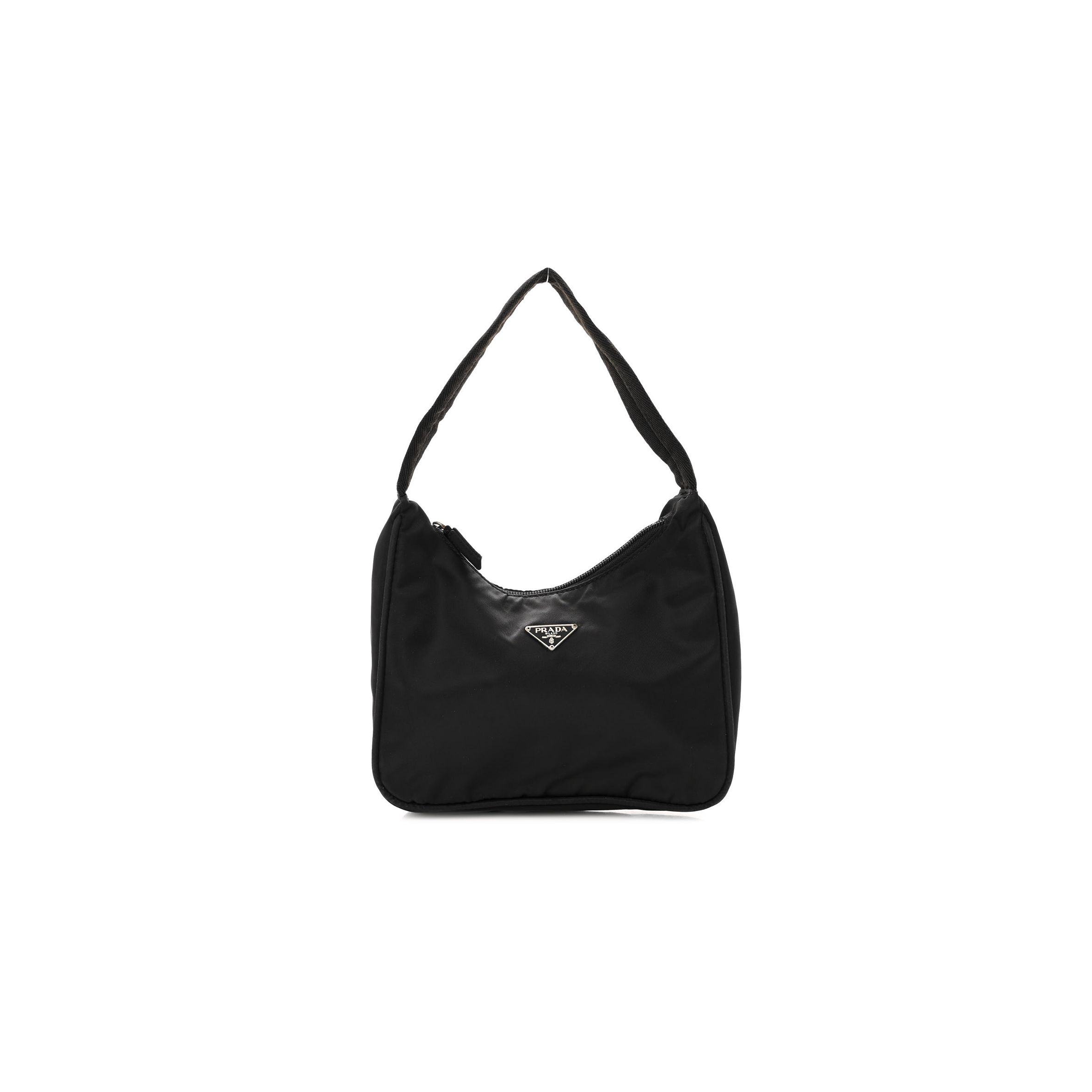 Pra*a tessuto nylon sport mini shoulder bag black (20*18*6cm)