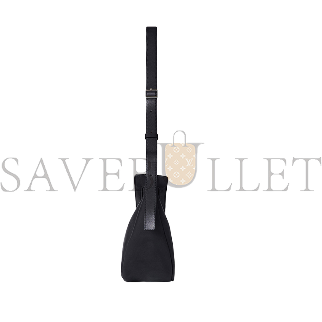 T*e R*w small slouchy banana bag in leather black w1197l52blpl (35*18*12cm)