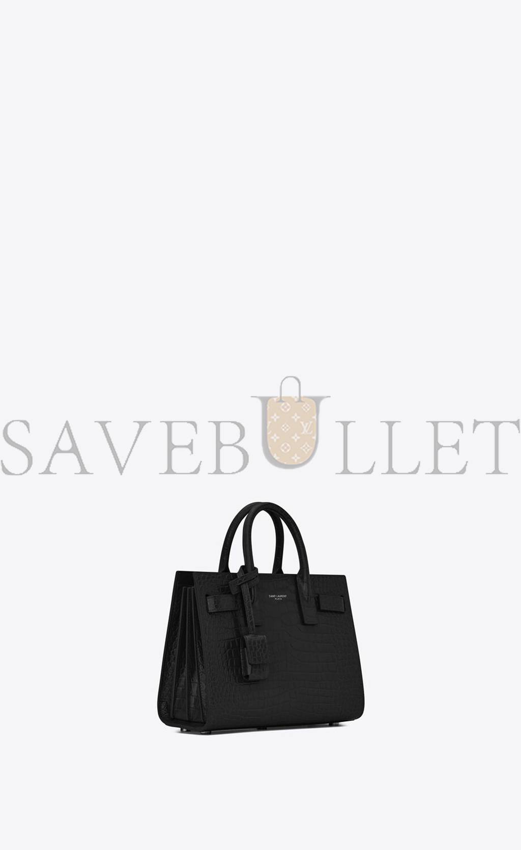 Y*L sac de jour nano in embossed crocodile shiny leather 392035dnd1n1000 (22*18*10.5cm)