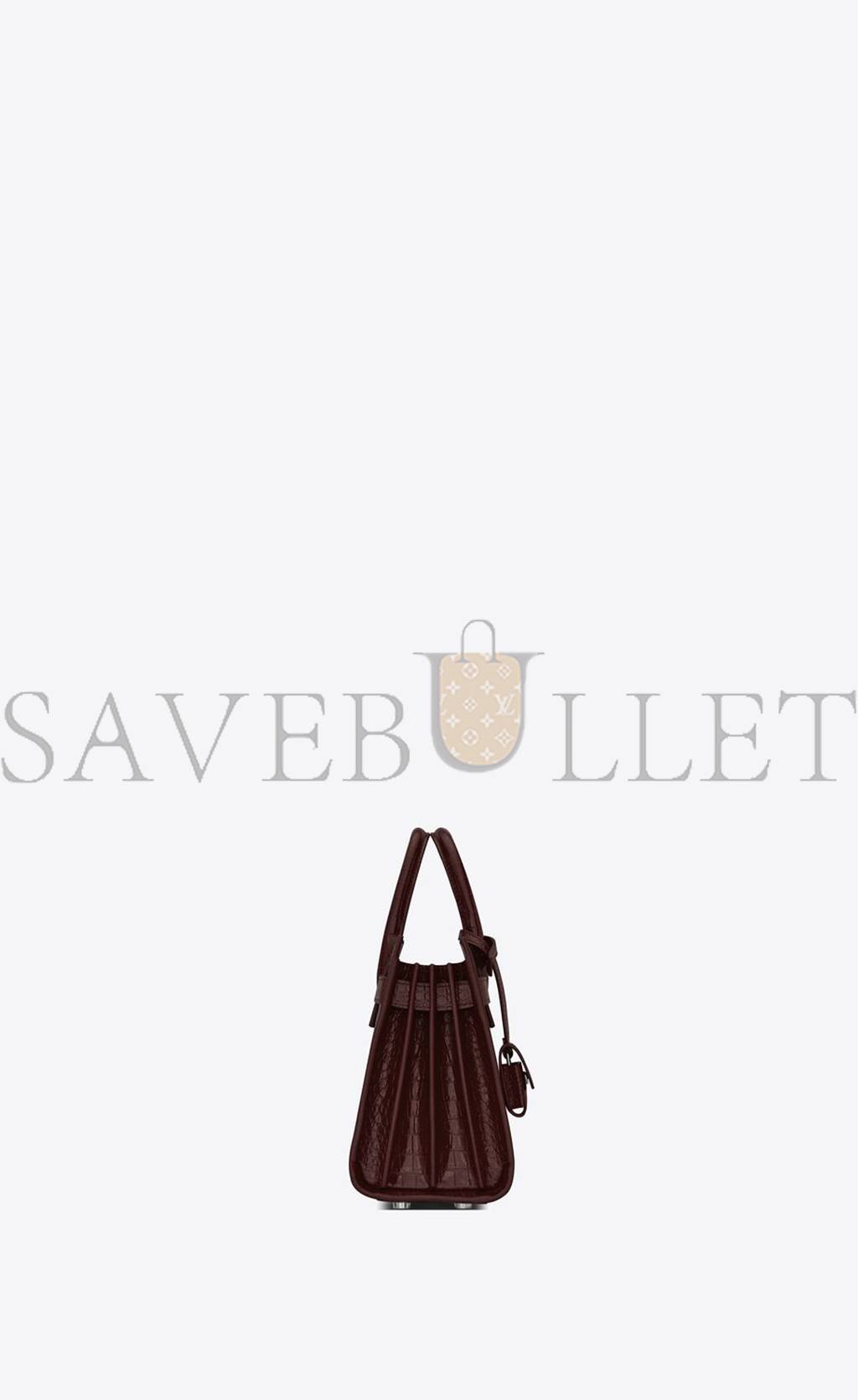 Y*L sac de jour nano in embossed crocodile shiny leather 392035dnd1n6475 (22*18*10.5cm)