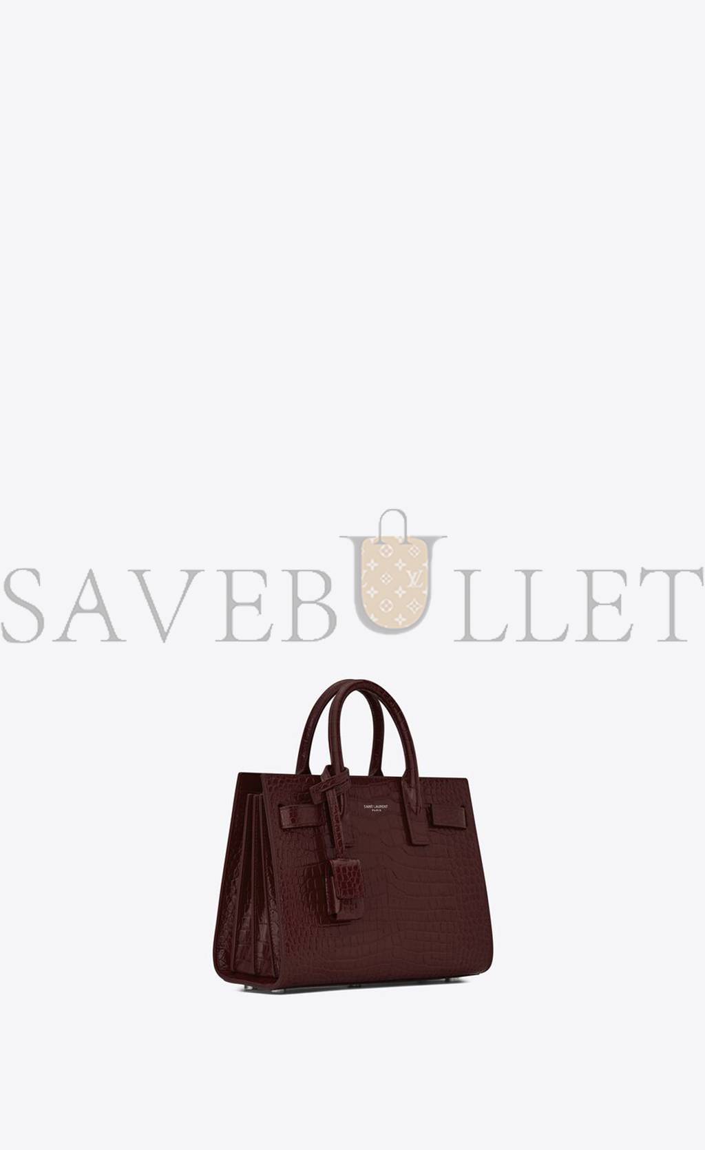 Y*L sac de jour nano in embossed crocodile shiny leather 392035dnd1n6475 (22*18*10.5cm)