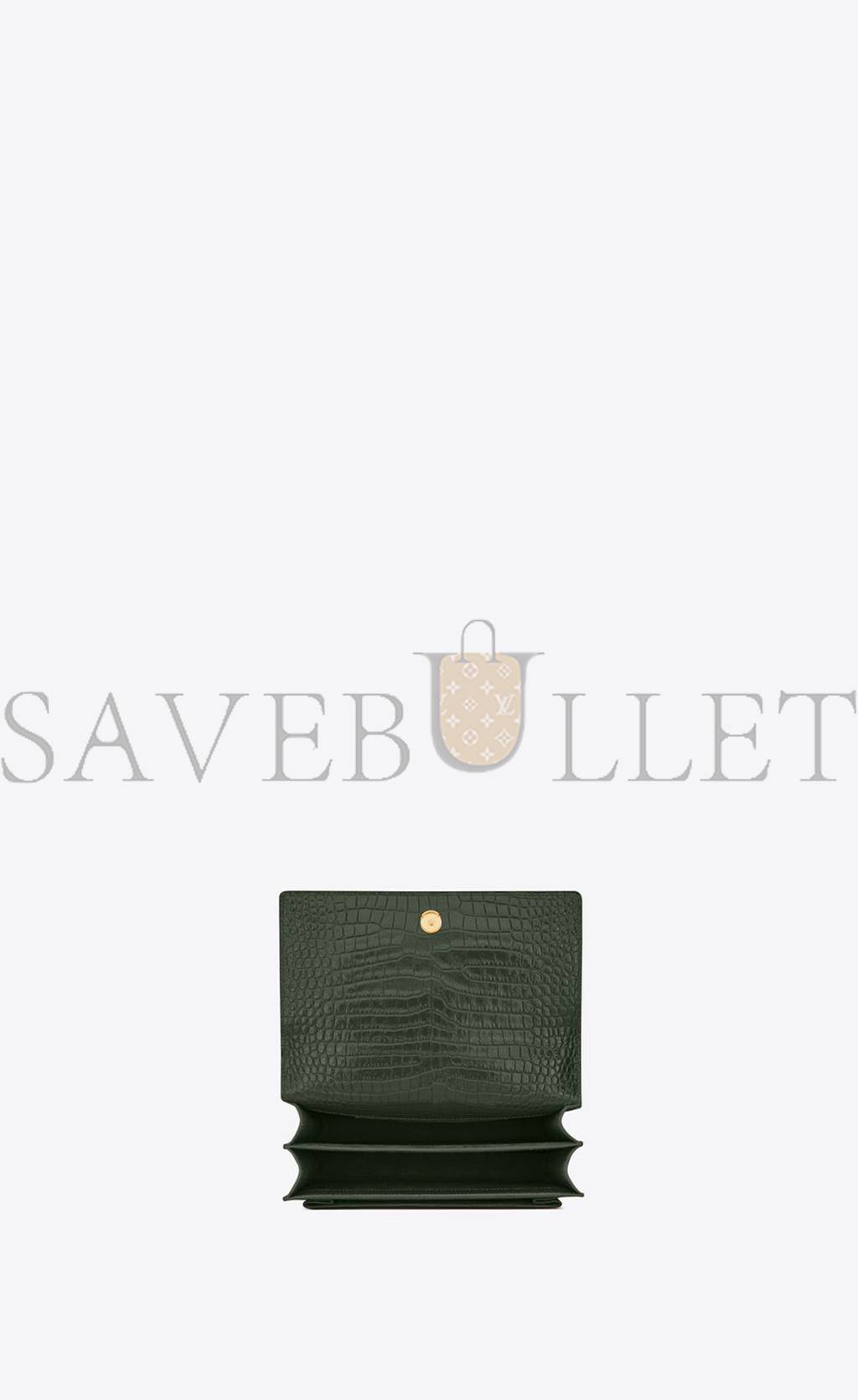 Y*L sunset medium chain bag in crocodile-embossed shiny leather 442906dnd0j3144 (22*16*6.5cm)