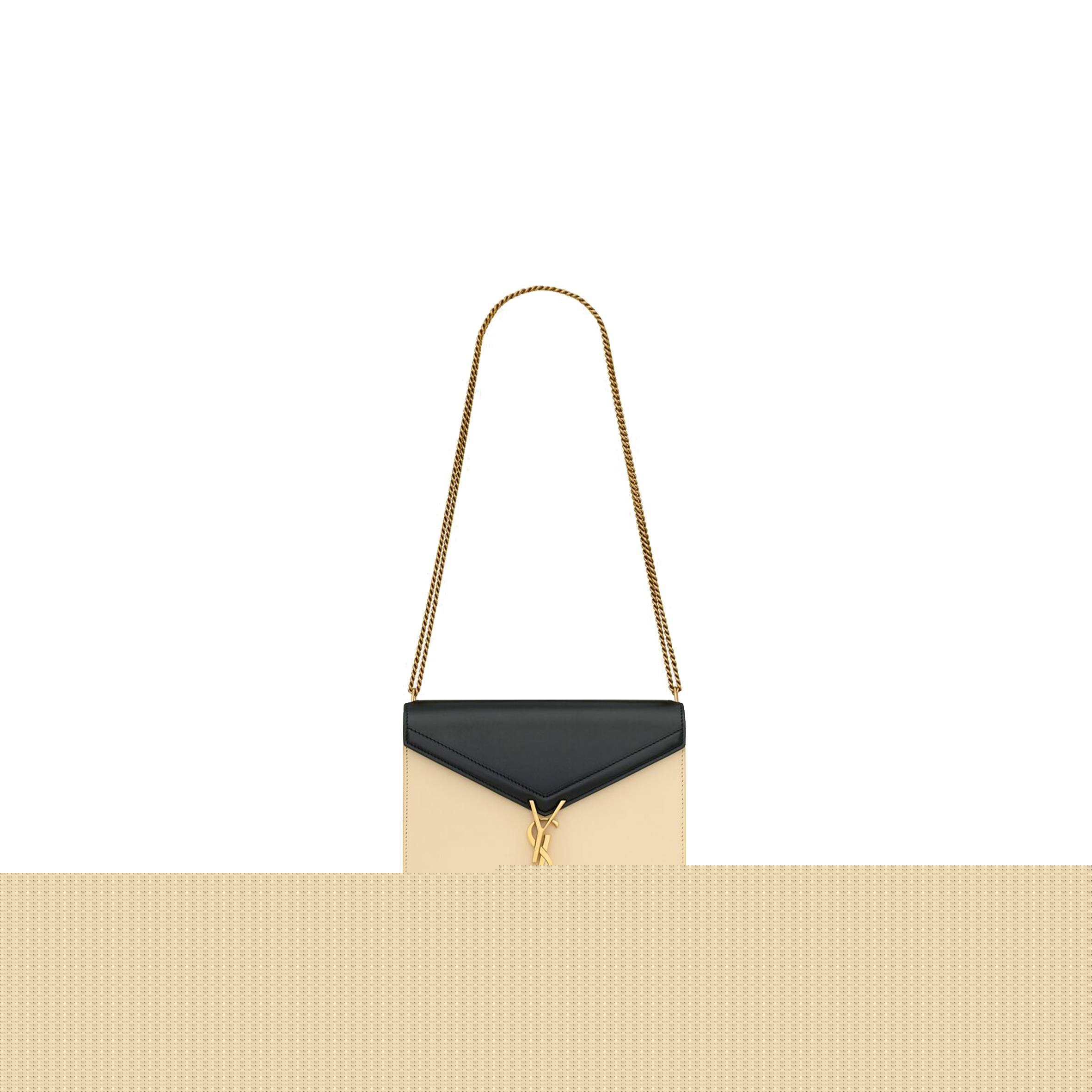 y*l cassandra medium chain bag in box Sa**t Lau*nt leather 53275016c7w1089 (22*16.5*5.5cm)