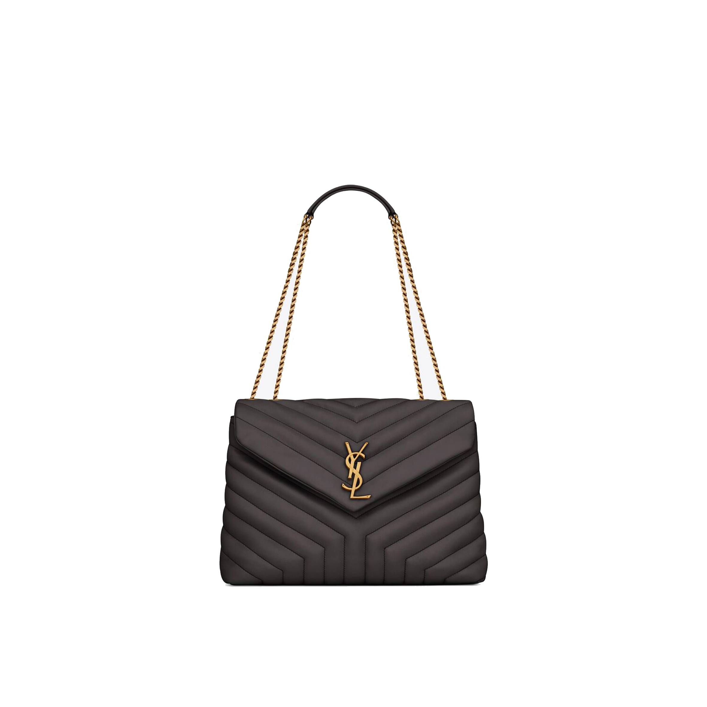 Y*L loulou medium chain bag in quilted leather 574946dv7271112 (32*22*12cm)
