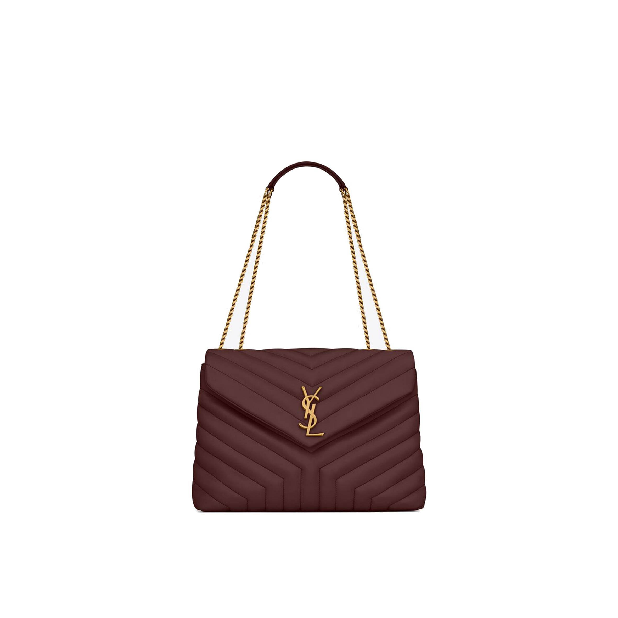 Y*L loulou medium chain bag in quilted leather 574946dv7276475 (32*22*12cm)