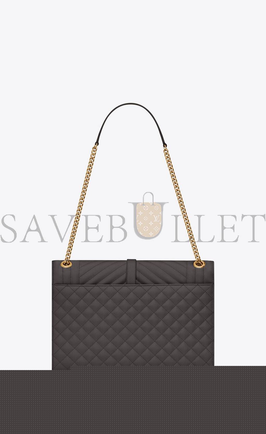 Y*L enveloppe large bag in mix matelass&eacute; grain de poudre embossed leather 600166bow971112 (31*22*7.5cm)