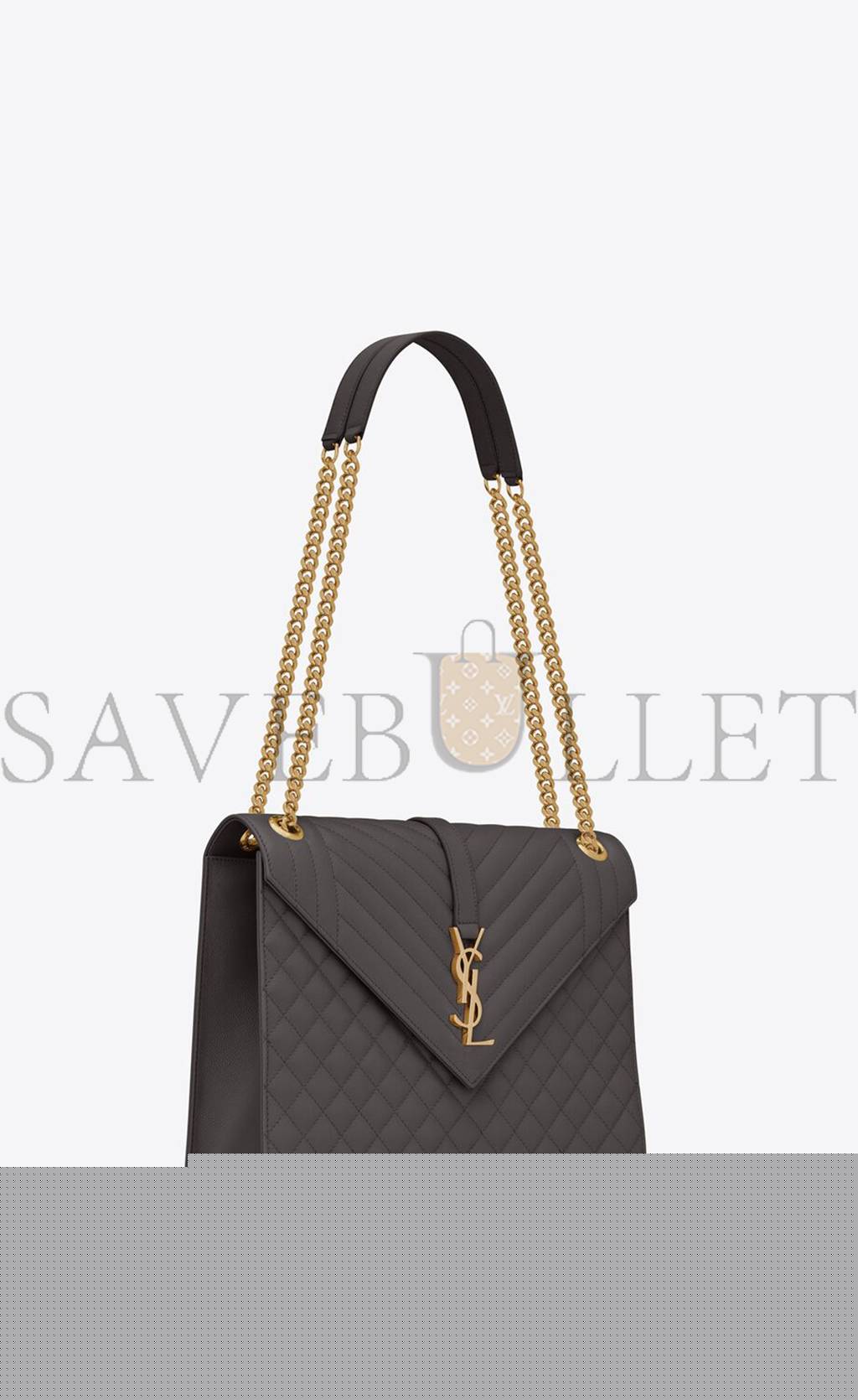 Y*L enveloppe large bag in mix matelass&eacute; grain de poudre embossed leather 600166bow971112 (31*22*7.5cm)