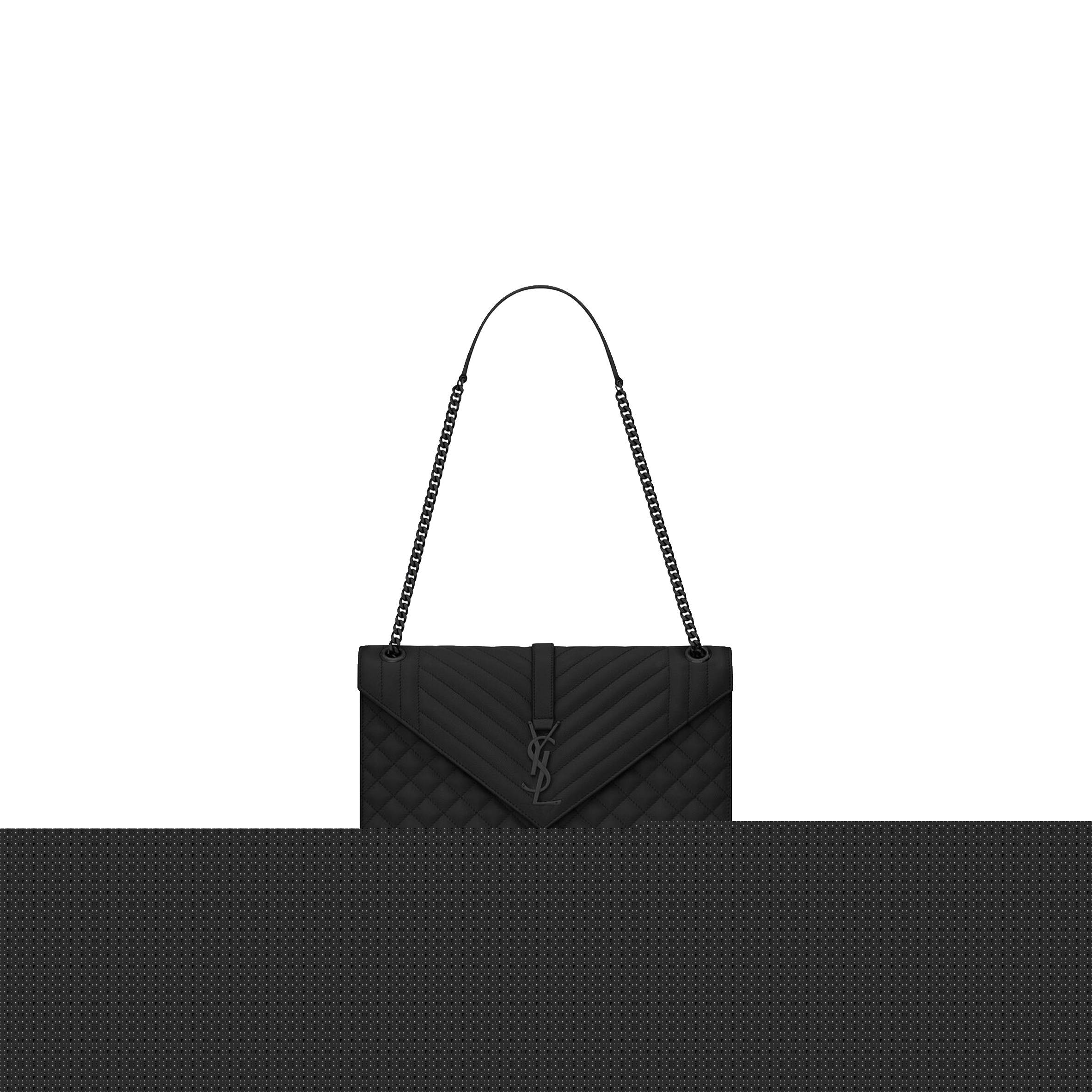 Y*L envelope large bag in mix matelass&eacute; grain de poudre embossed leather 600166bow981000 (31*22*7.5cm)