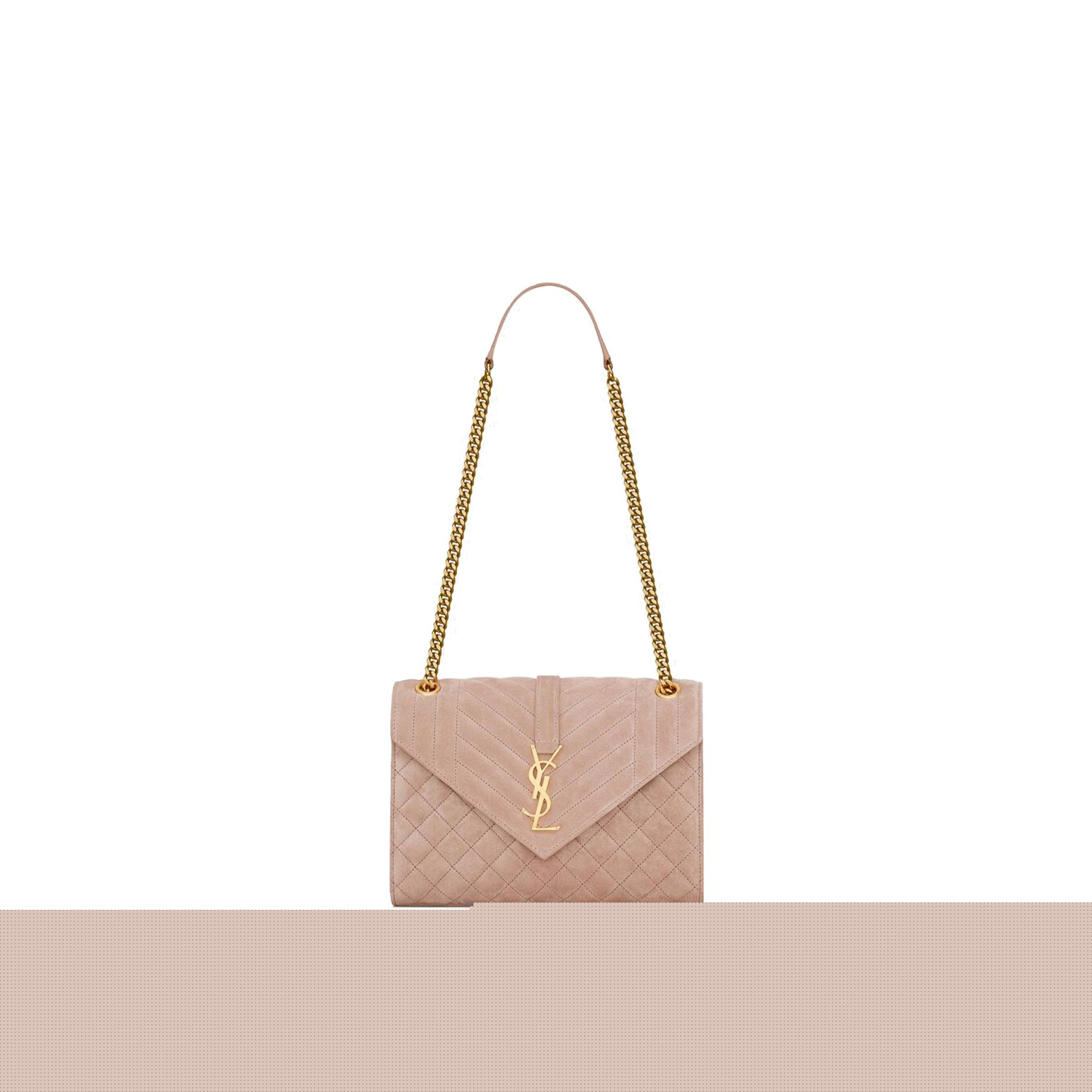 Y*L envelope medium chain bag in mix matelass&eacute; suede 6001851s7f12738 (24*17.5*6cm)