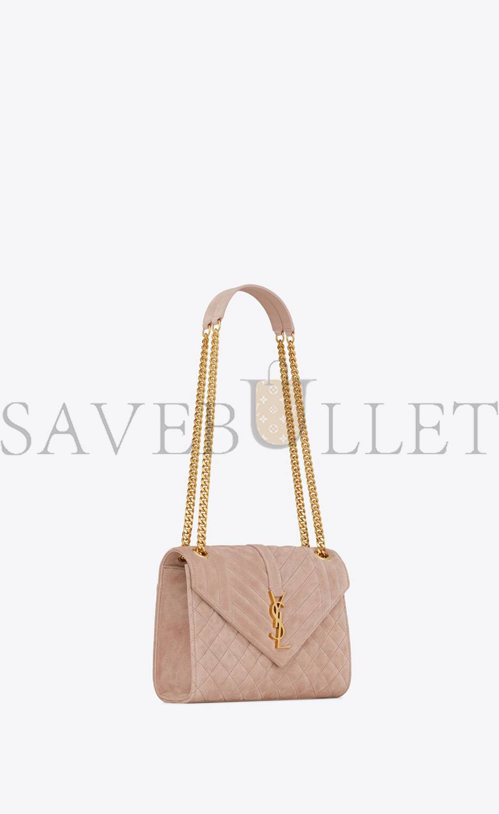 Y*L envelope medium chain bag in mix matelass&eacute; suede 6001851s7f12738 (24*17.5*6cm)