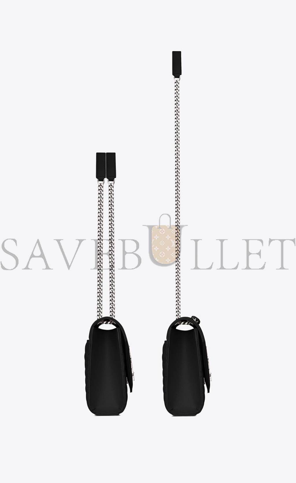 Y*L envelope medium chain bag in mix matelass&eacute; grain de poudre embossed leather 600185bow921000 (24*17.5*6cm)