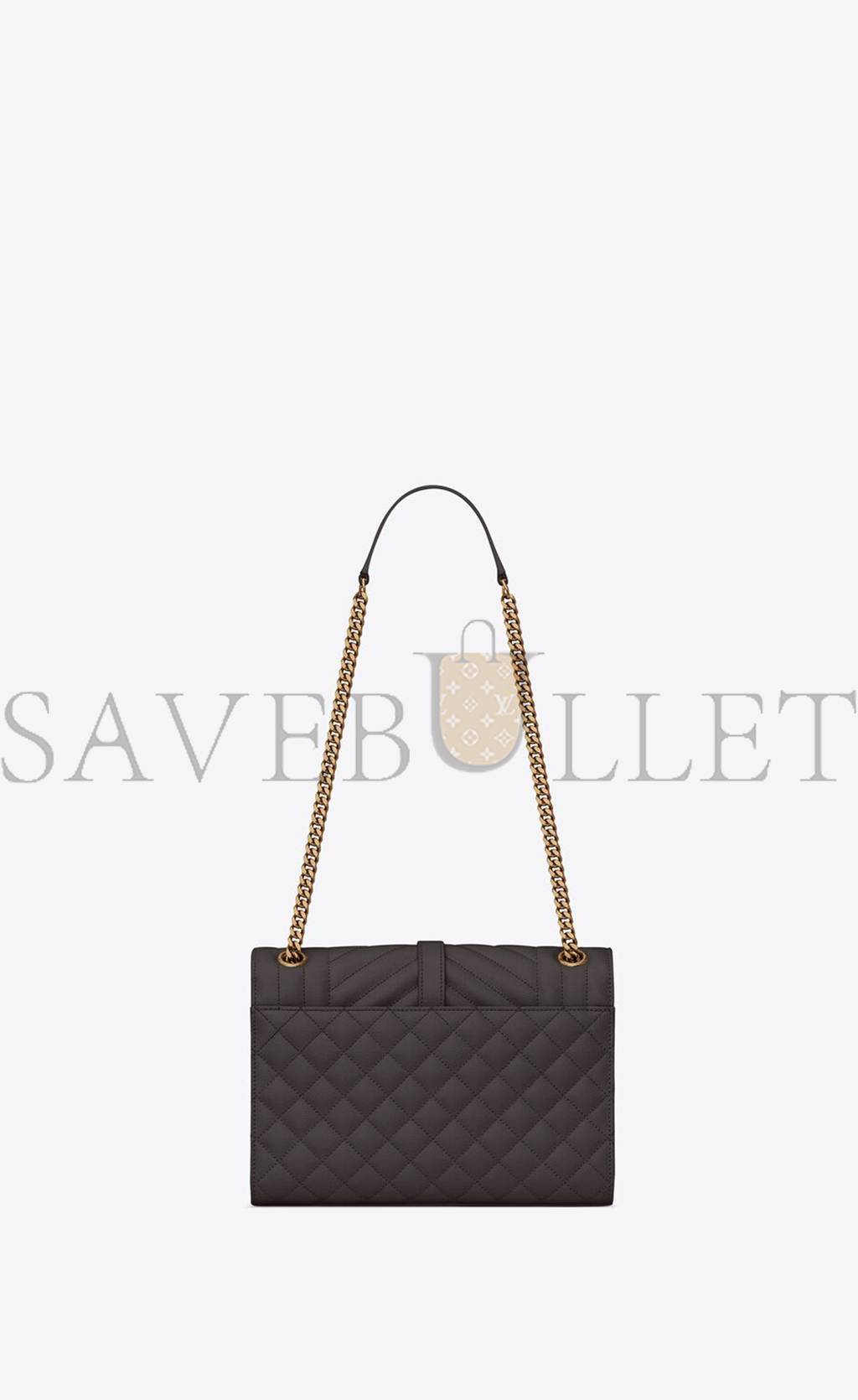 Y*L envelope medium chain bag in mix matelass&eacute; grain de poudre embossed leather 600185bow971112 (24*17.5*6cm)