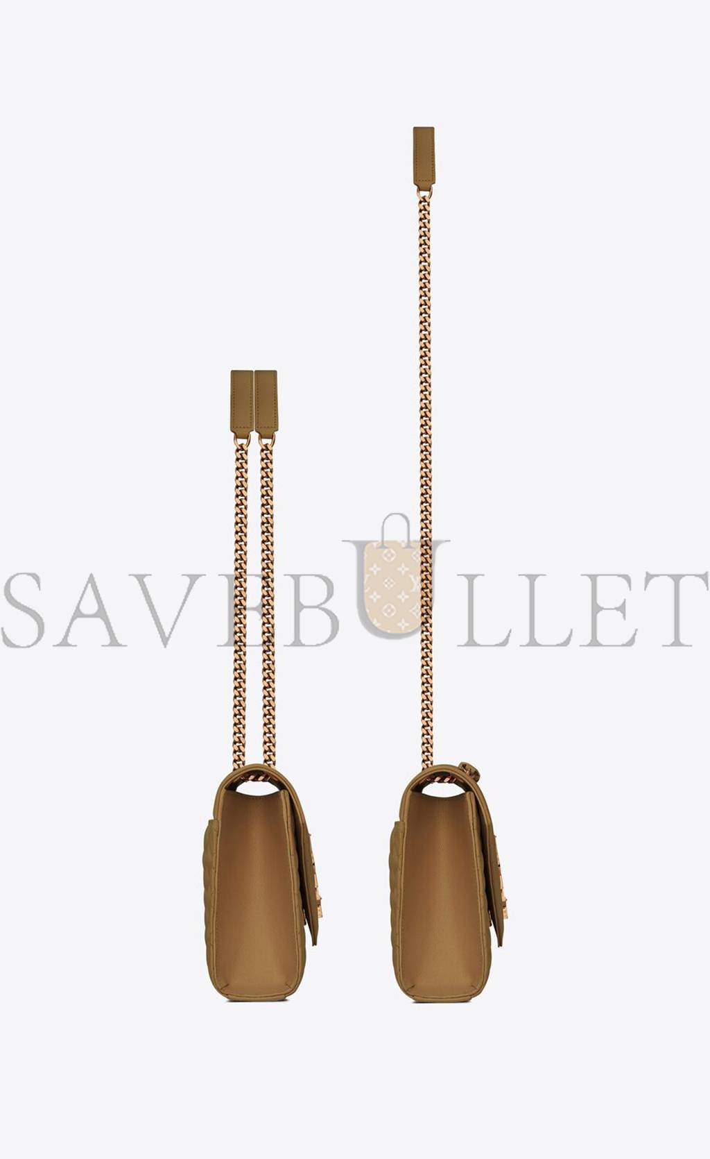 Y*L envelope medium chain bag in mix matelass&eacute; grain de poudre embossed leather 600185bow973334 (24*17.5*6cm)