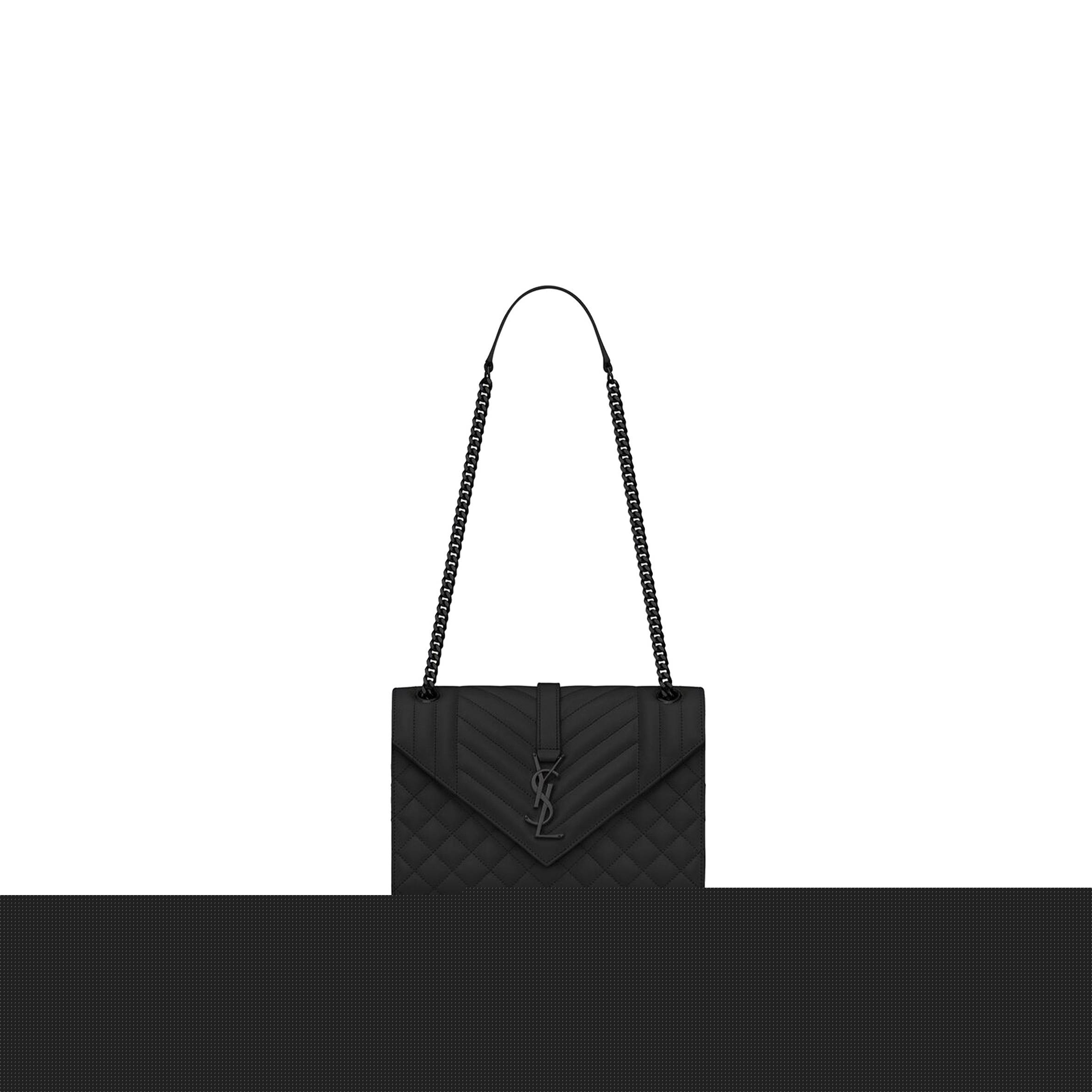 Y*L envelope medium chain bag in mix matelass&eacute; grain de poudre embossed leather 600185bow981000 (24*17.5*6cm)