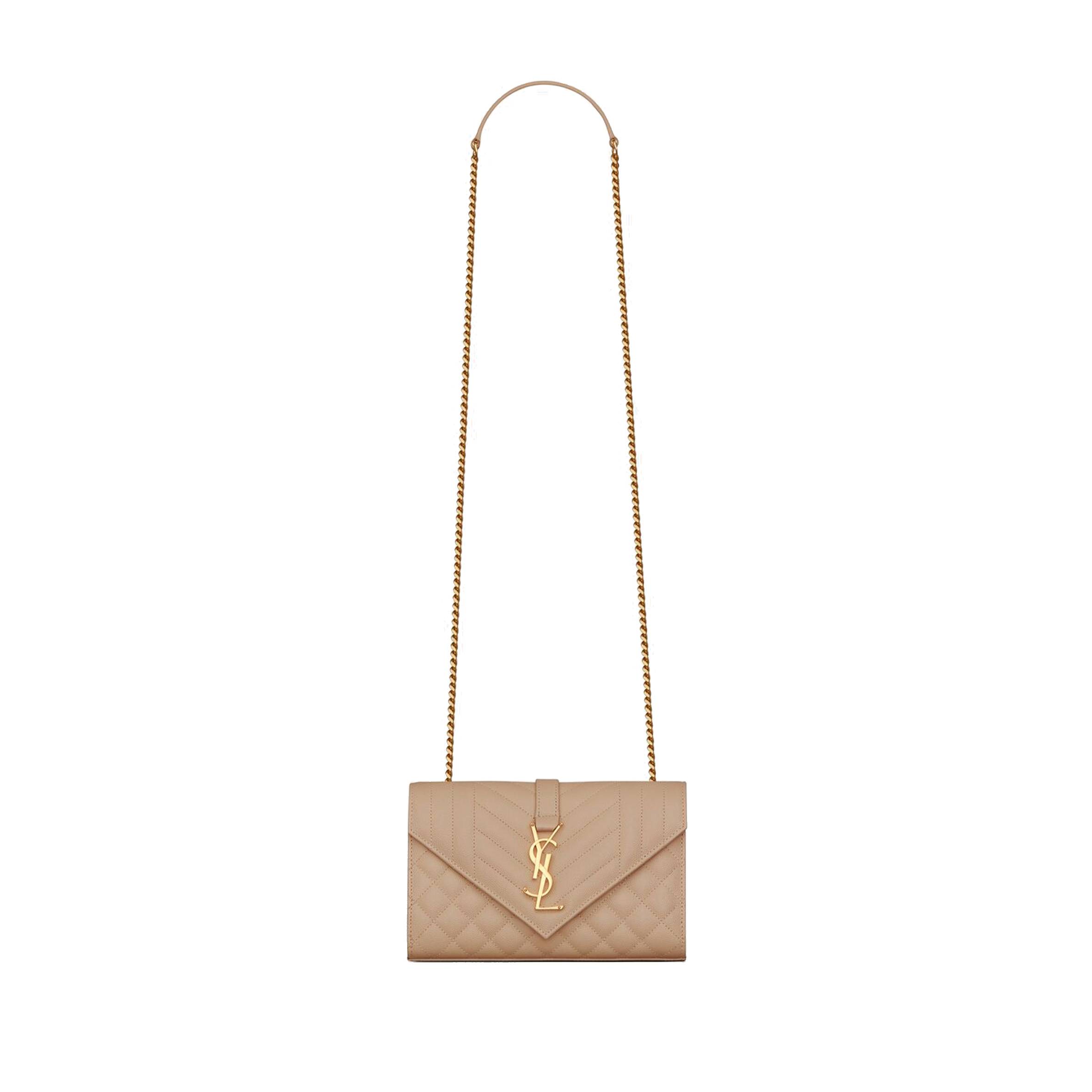 Y*L envelope small bag in mix matelass&eacute; grain de poudre embossed leather 600195bow912721 (21*13*6cm)