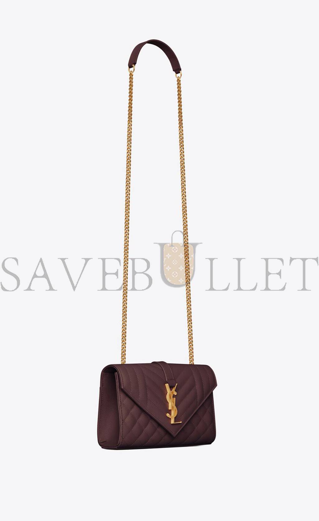 Y*L envelope small bag in mix matelass&eacute; grain de poudre embossed leather 600195bow916475 (21*13*6cm)
