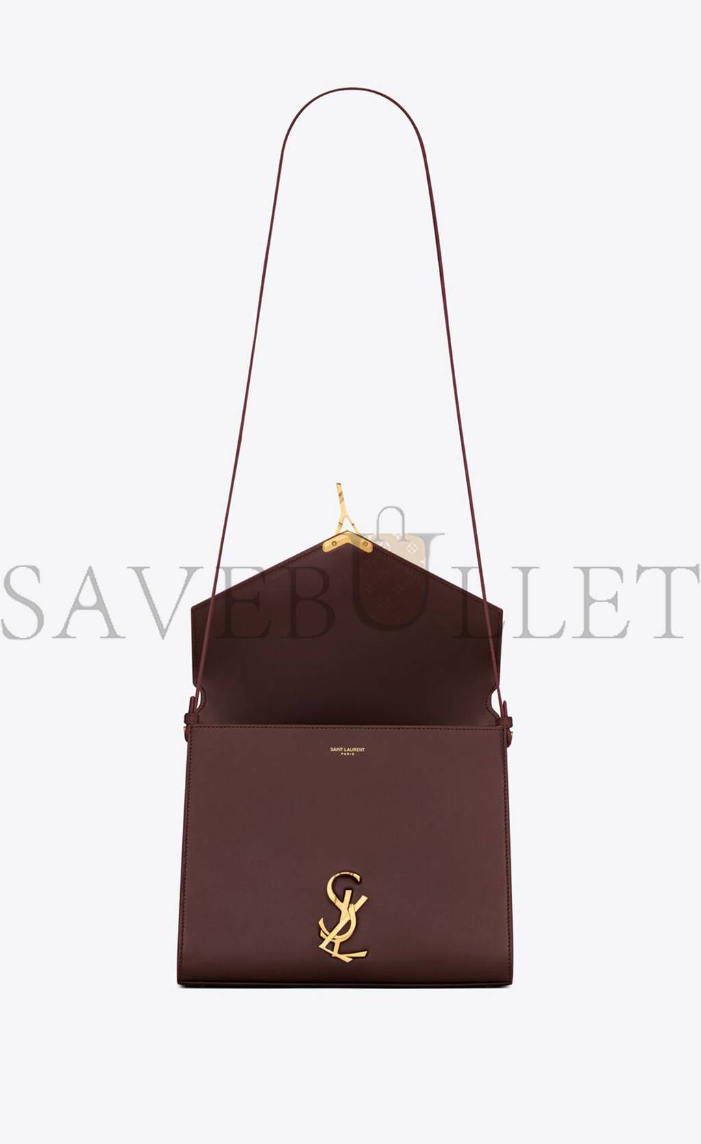 y*l cassandra medium top handle bag in box Sa**t Lau*nt leather 6239310sx0w2045 (24.5*20*11.5cm)