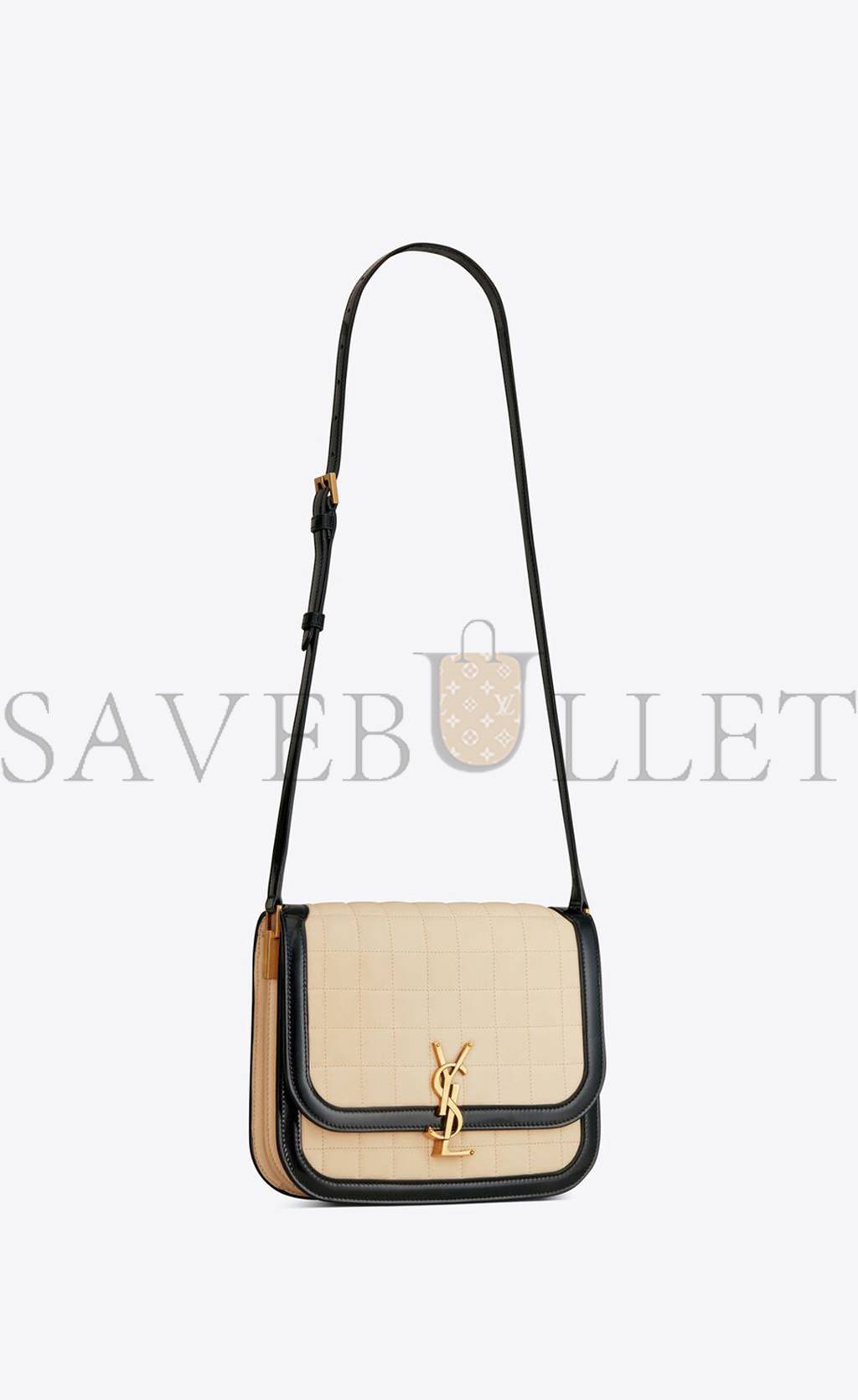 y*l solferino medium S*pple satchel in quilted nubuck suede 733704aabr99289 (22*16*4cm)