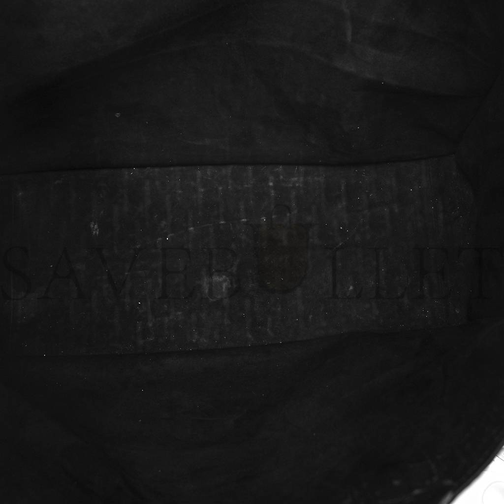 D*or oblique calfskin embossed large book tote black (42*34*18.4cm)